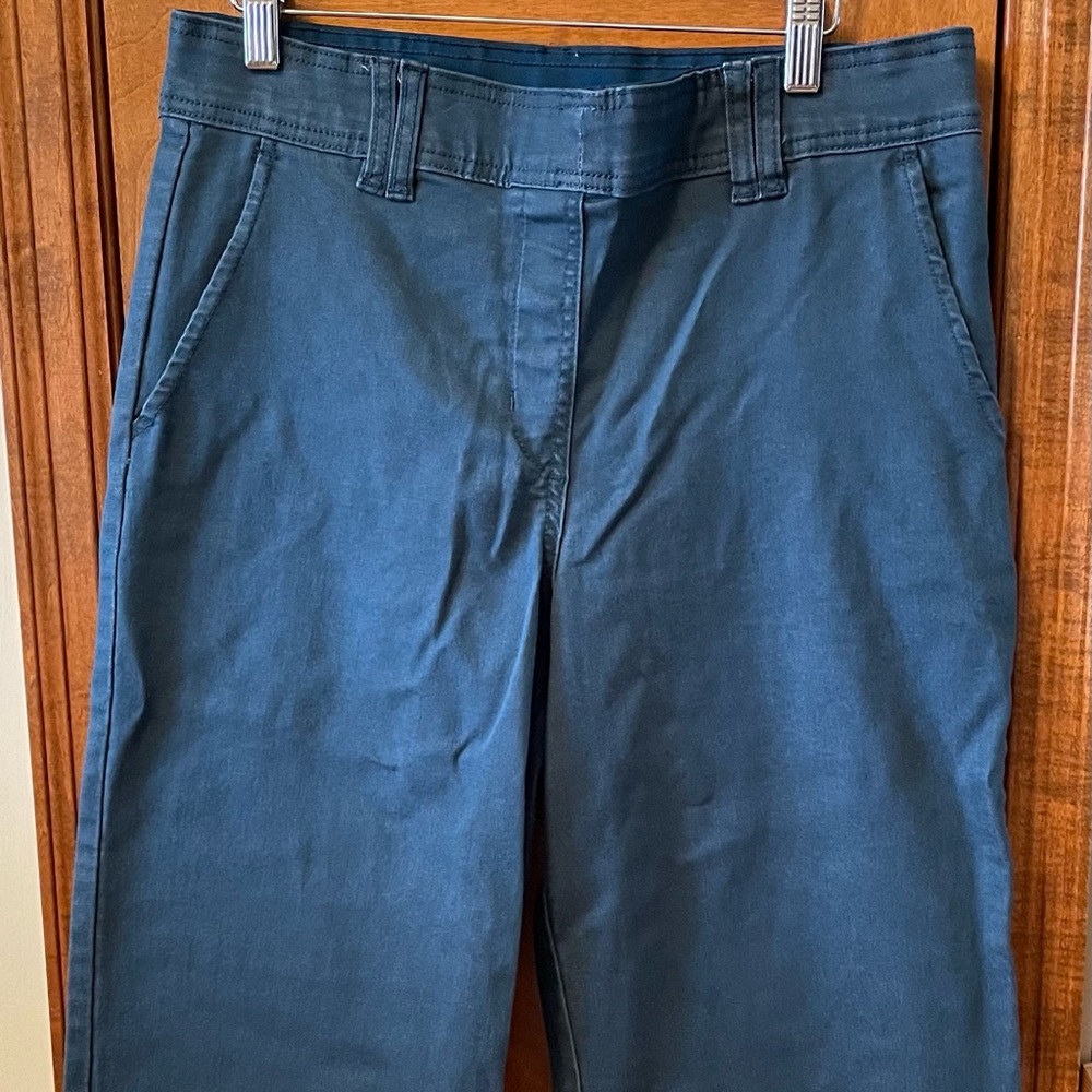 Betabrand Burton Twill Pants in Deep Ocean NWOT